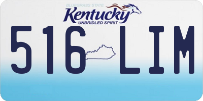 KY license plate 516LIM