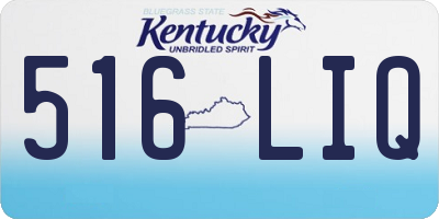 KY license plate 516LIQ
