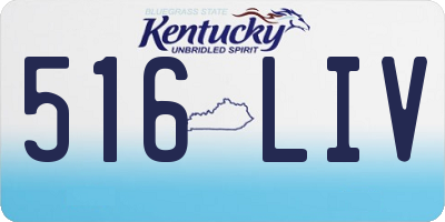 KY license plate 516LIV