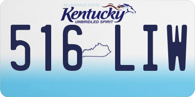 KY license plate 516LIW