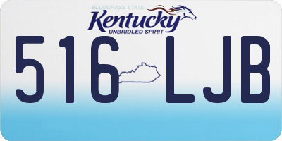 KY license plate 516LJB