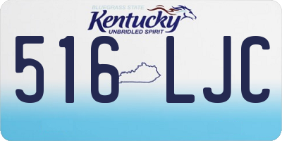 KY license plate 516LJC