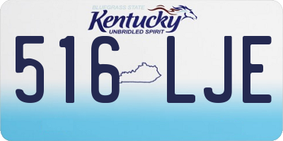 KY license plate 516LJE