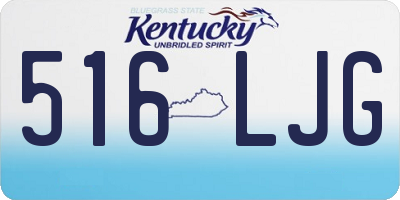 KY license plate 516LJG