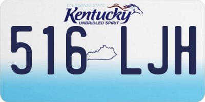 KY license plate 516LJH