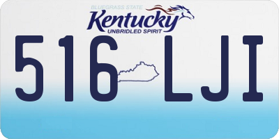 KY license plate 516LJI
