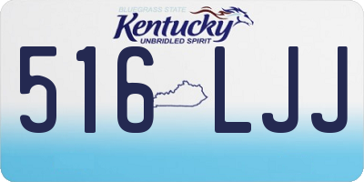 KY license plate 516LJJ