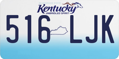 KY license plate 516LJK