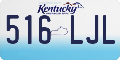 KY license plate 516LJL