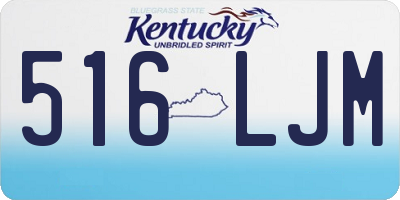 KY license plate 516LJM