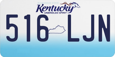 KY license plate 516LJN