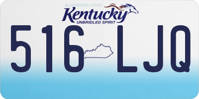 KY license plate 516LJQ