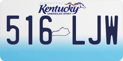 KY license plate 516LJW