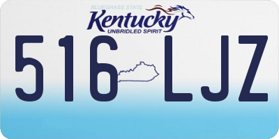 KY license plate 516LJZ