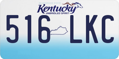KY license plate 516LKC