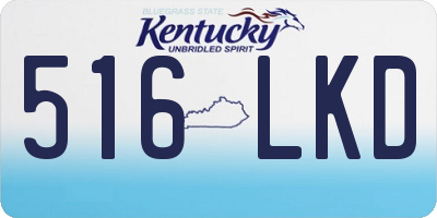 KY license plate 516LKD