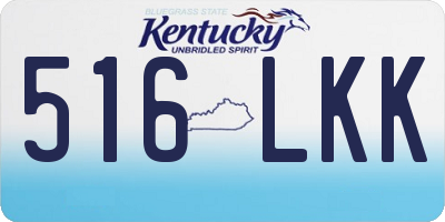 KY license plate 516LKK