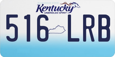 KY license plate 516LRB
