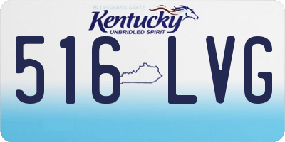 KY license plate 516LVG