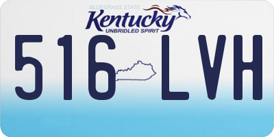 KY license plate 516LVH