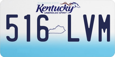 KY license plate 516LVM