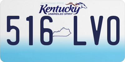 KY license plate 516LVO