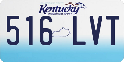 KY license plate 516LVT