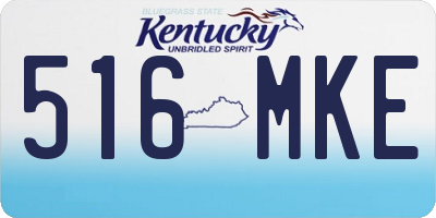 KY license plate 516MKE