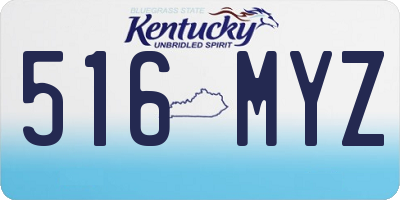 KY license plate 516MYZ
