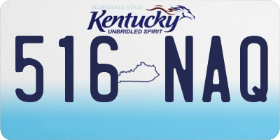 KY license plate 516NAQ