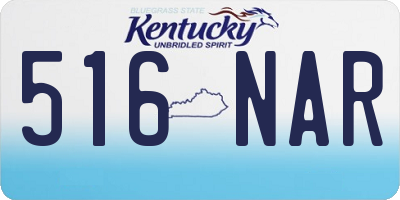 KY license plate 516NAR