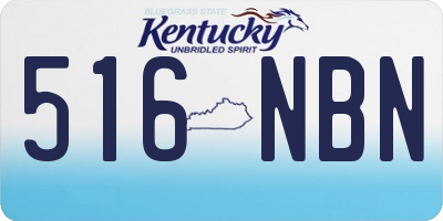 KY license plate 516NBN