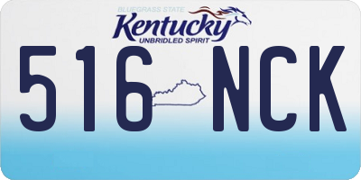 KY license plate 516NCK