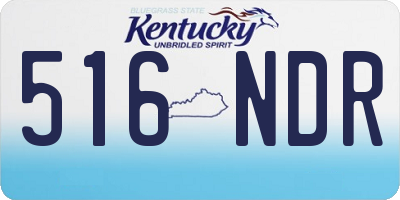 KY license plate 516NDR