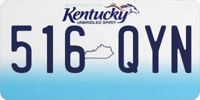 KY license plate 516QYN