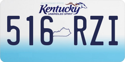 KY license plate 516RZI