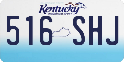 KY license plate 516SHJ