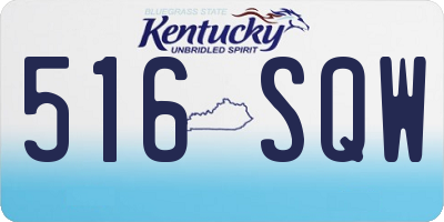 KY license plate 516SQW