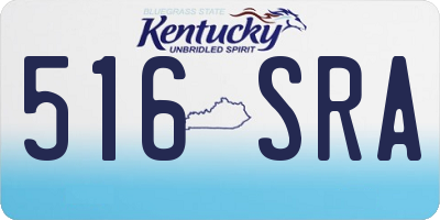 KY license plate 516SRA