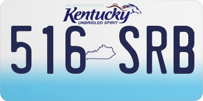 KY license plate 516SRB