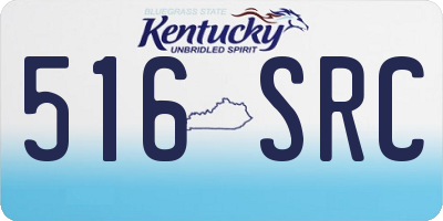 KY license plate 516SRC