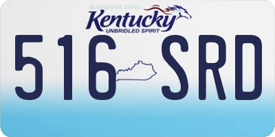 KY license plate 516SRD