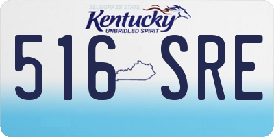 KY license plate 516SRE