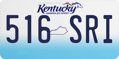 KY license plate 516SRI
