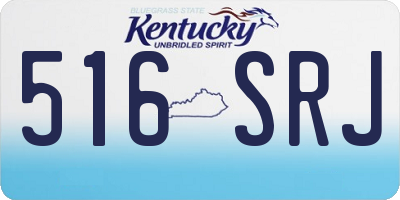 KY license plate 516SRJ