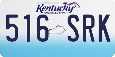 KY license plate 516SRK