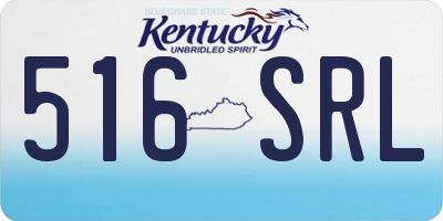 KY license plate 516SRL
