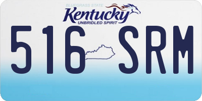 KY license plate 516SRM