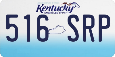 KY license plate 516SRP