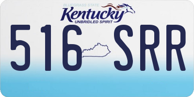 KY license plate 516SRR